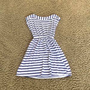 Purple and White Striped Cover Up 💜